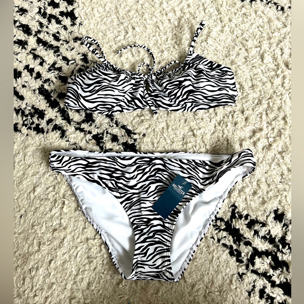 Zebra Print Hollister Bikini Set
